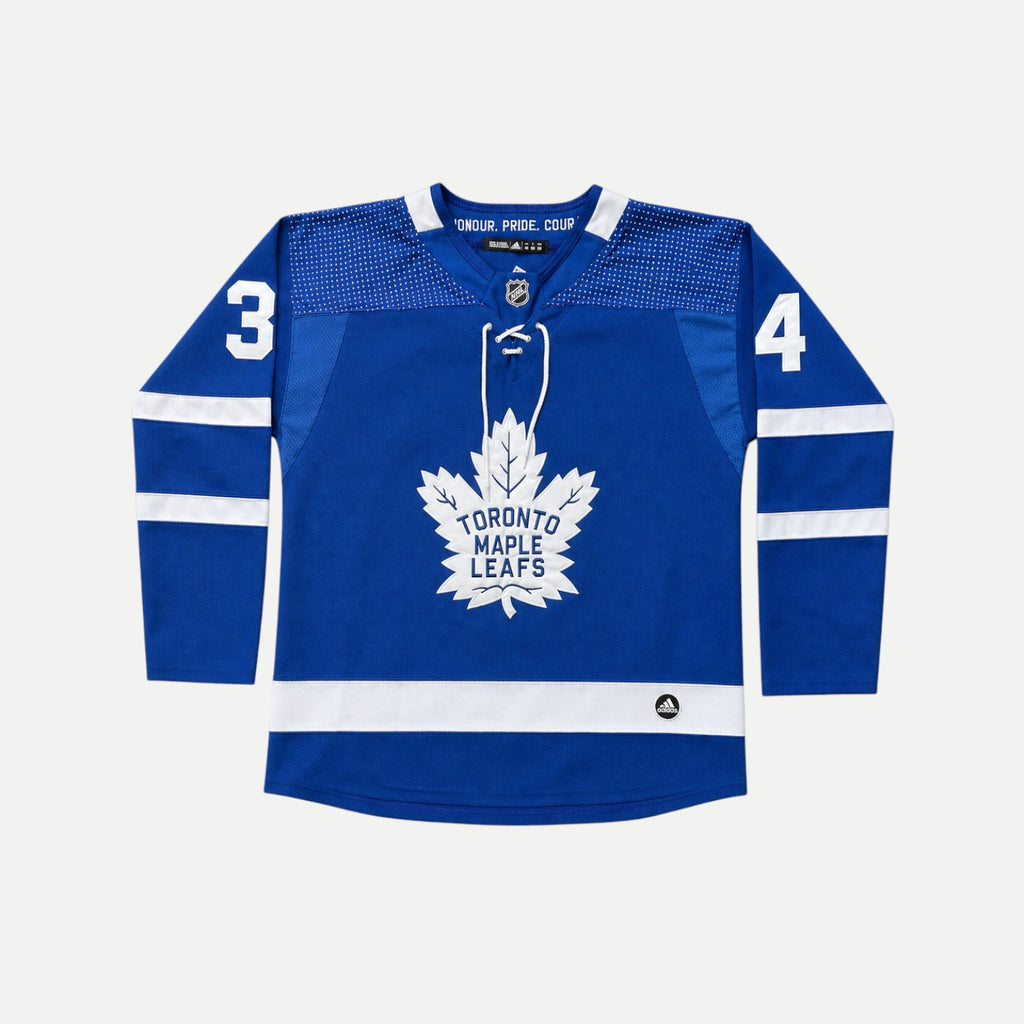 Toronto Maple Leafs Adidas NHL Jersey Matthews #34 Blue Size 50