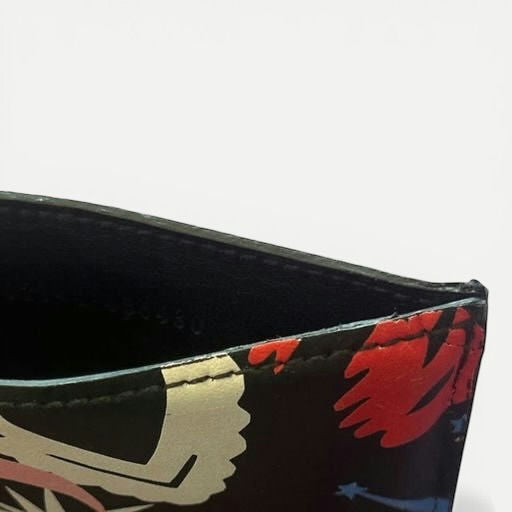 Alexander McQueen Skull Graphic Leather Card Holder