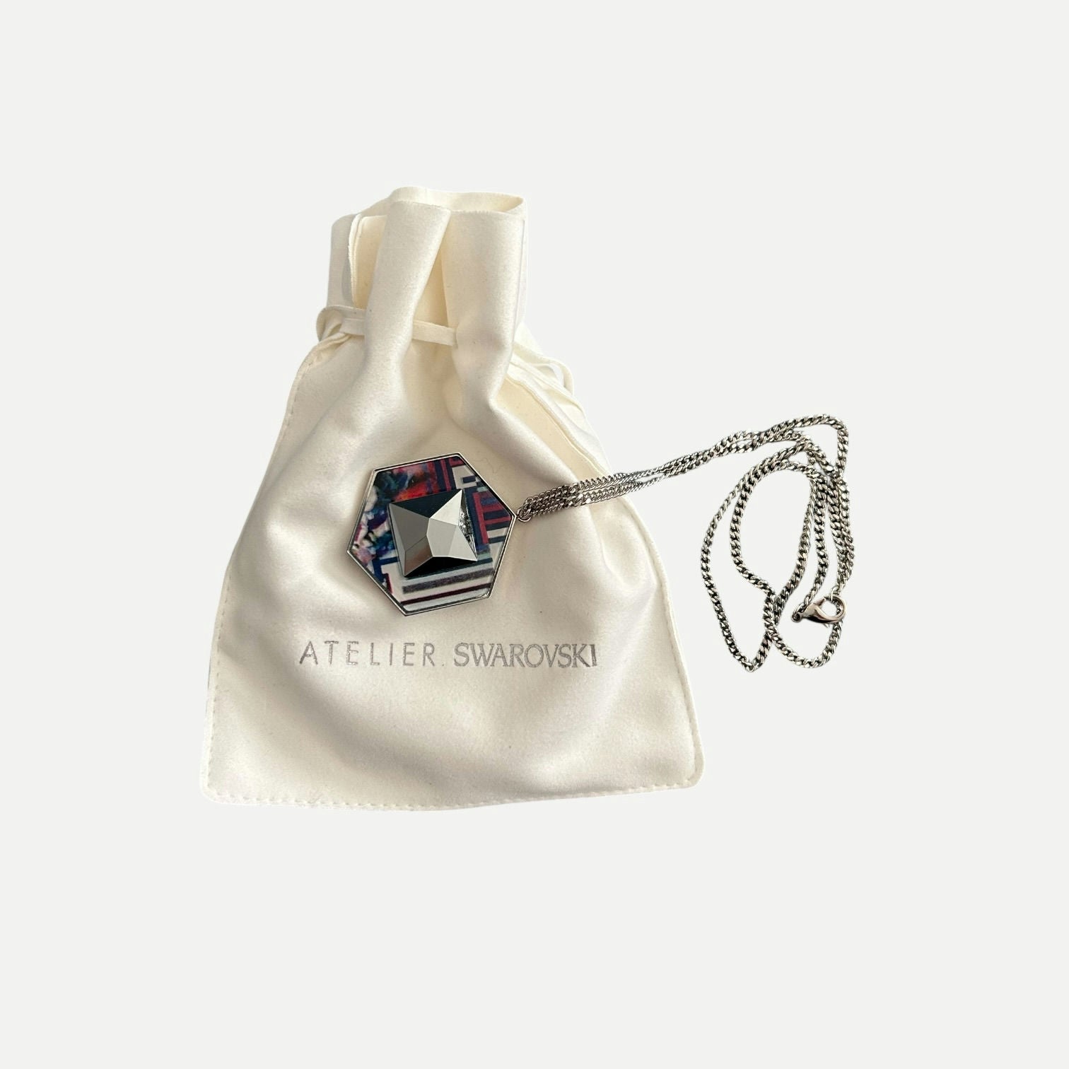 Atelier Swarovski by Martin Williamson Designer Pendant Necklace – Geometric Crystal Jewelry