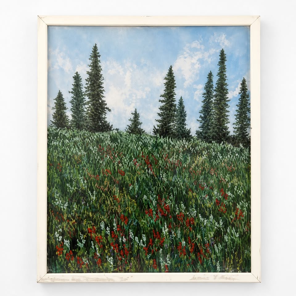 WILDFLOWERS NEAR THE MOUNTAIN TOP 8 SYLVIA NAYLOR FREE MOTION EMBROIDERY| Frame