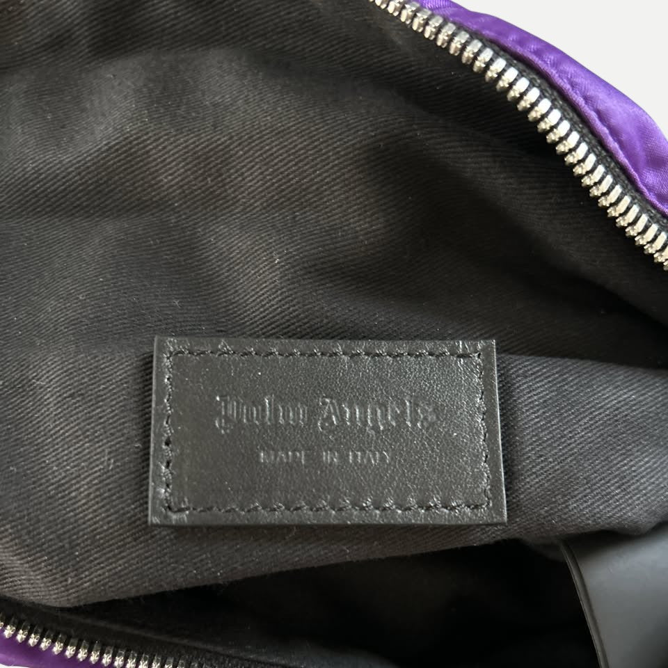 Palm Angels Belt Bag PMNO004F21LEA001, Purple, Made in Italy