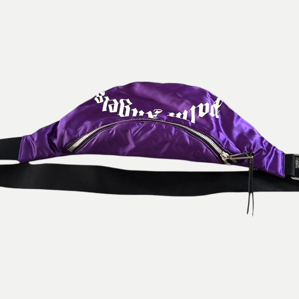 Palm Angels Belt Bag PMNO004F21LEA001, Purple, Made in Italy