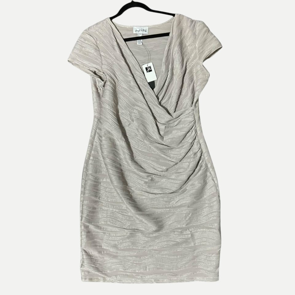 Joseph Ribkoff draped faux-wrap dress, size 18