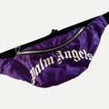Palm Angels Belt Bag PMNO004F21LEA001, Purple, Made in Italy