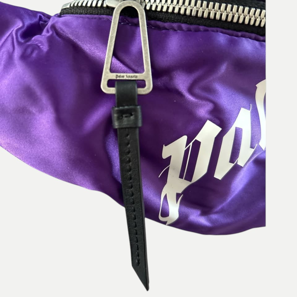 Palm Angels Belt Bag PMNO004F21LEA001, Purple, Made in Italy