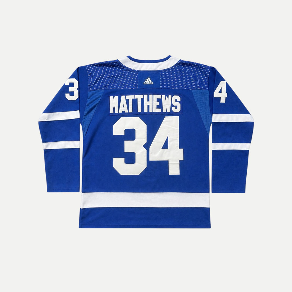 Toronto Maple Leafs Adidas NHL Jersey Matthews #34 Blue Size 50