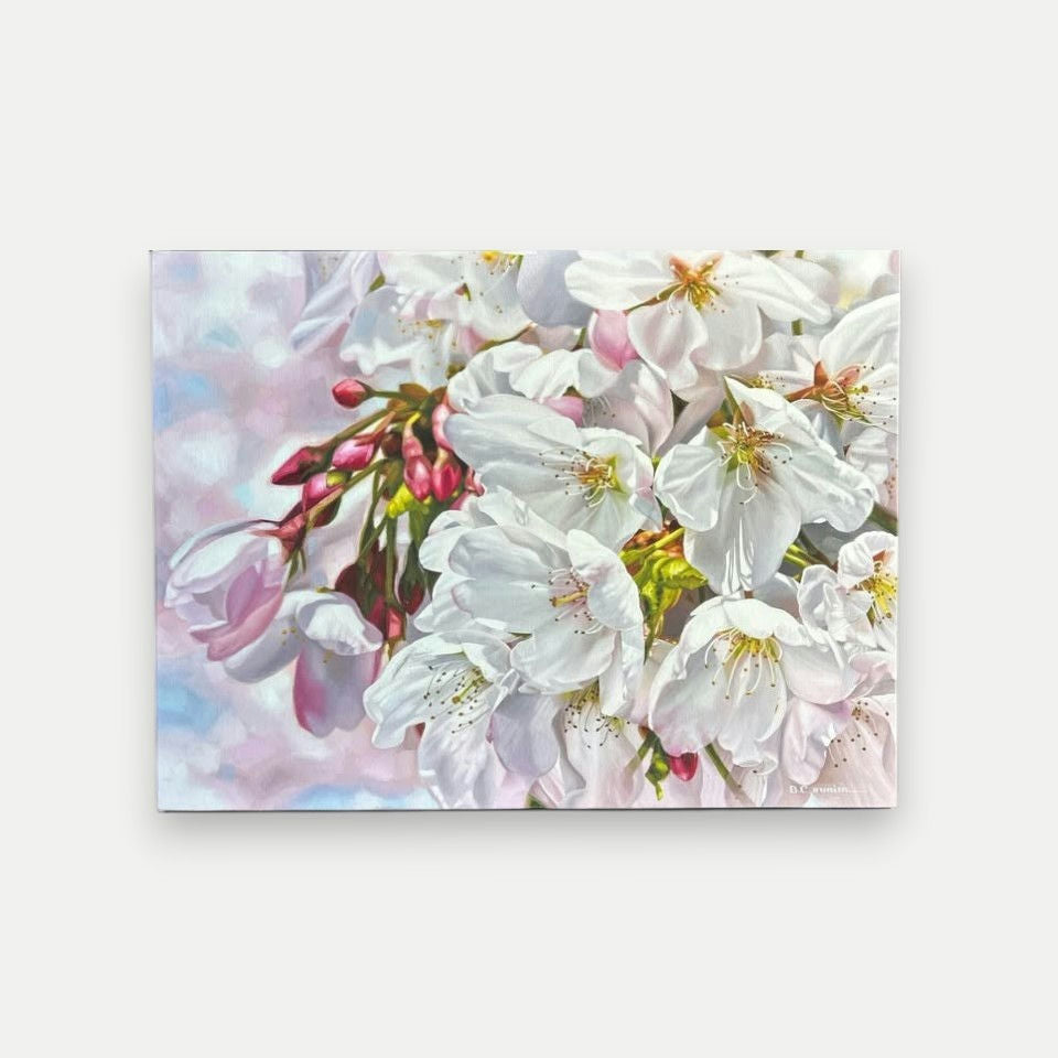 Brooke Cormier “April” Cherry Blossom Canvas Print 18x24