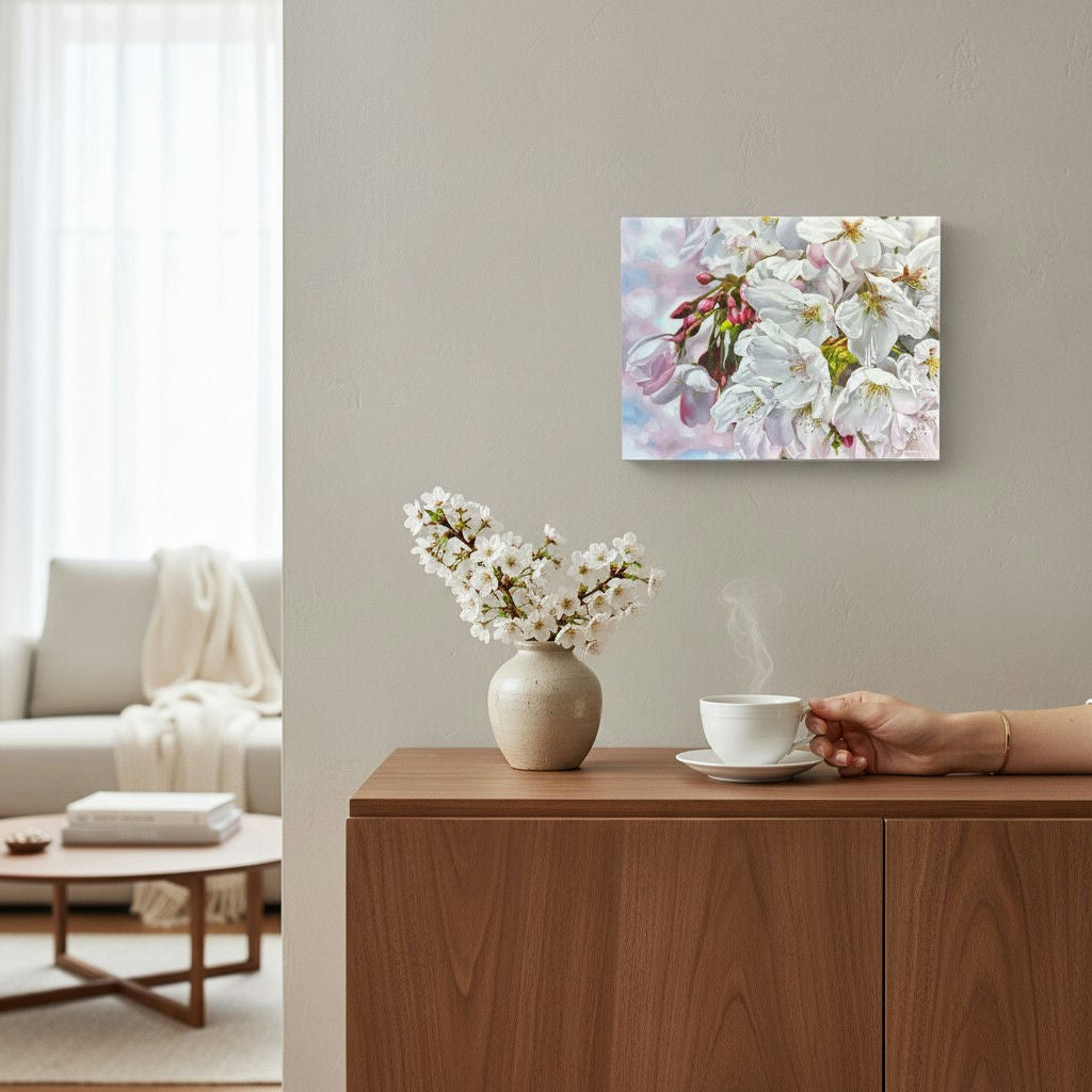 Brooke Cormier “April” Cherry Blossom Canvas Print 18x24