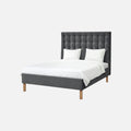 IKEA KVALFJORD — King upholstered bed frame