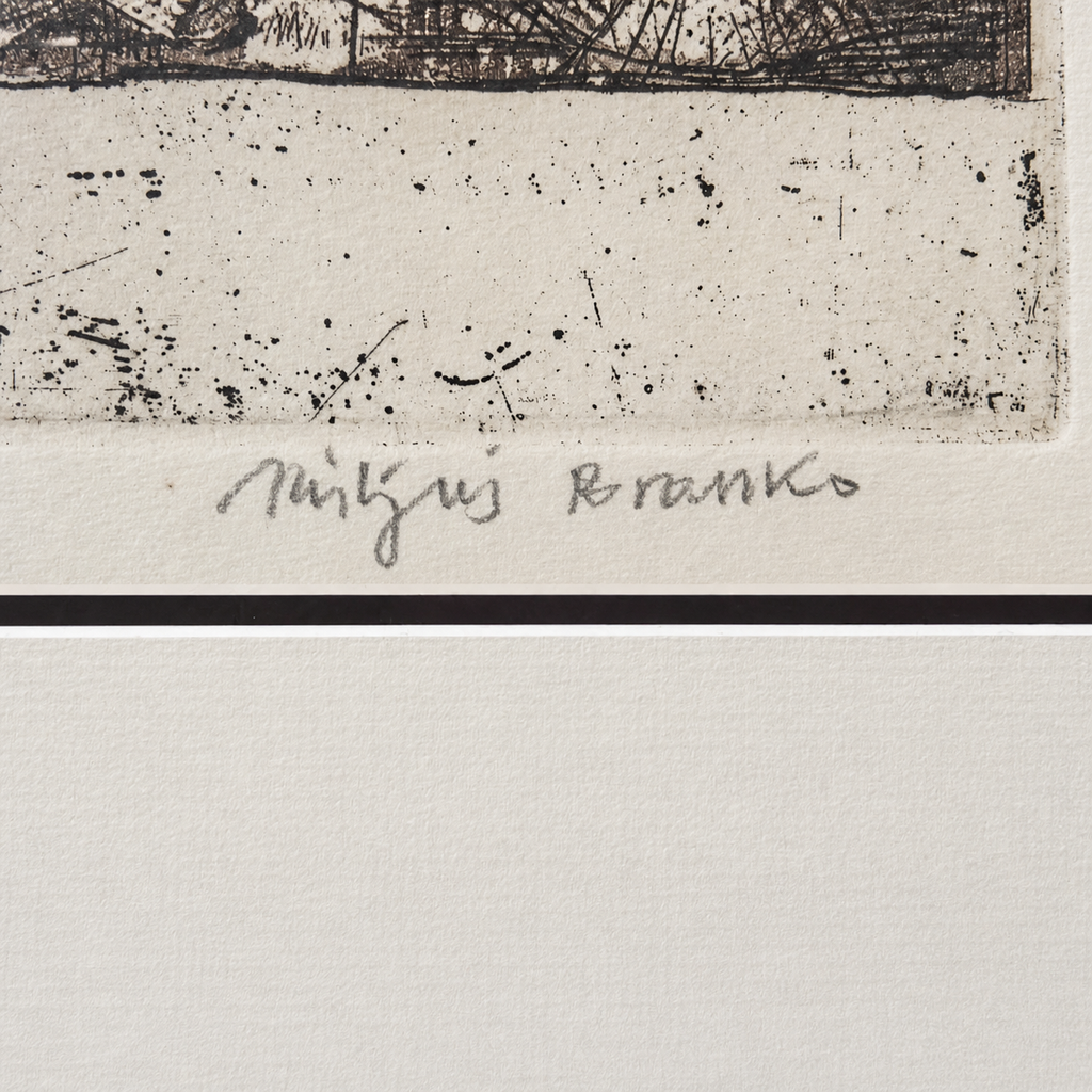 Etching “St. Jeronim”, 1959 — Rare Signed Artwork