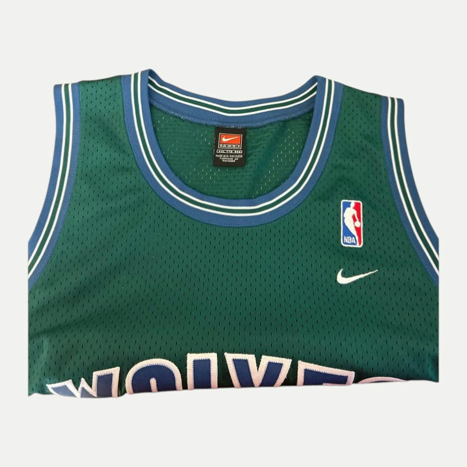 Vintage Nike Team Sports Minnesota Timberwolves Kevin Garnett #21 Jersey XXL +2