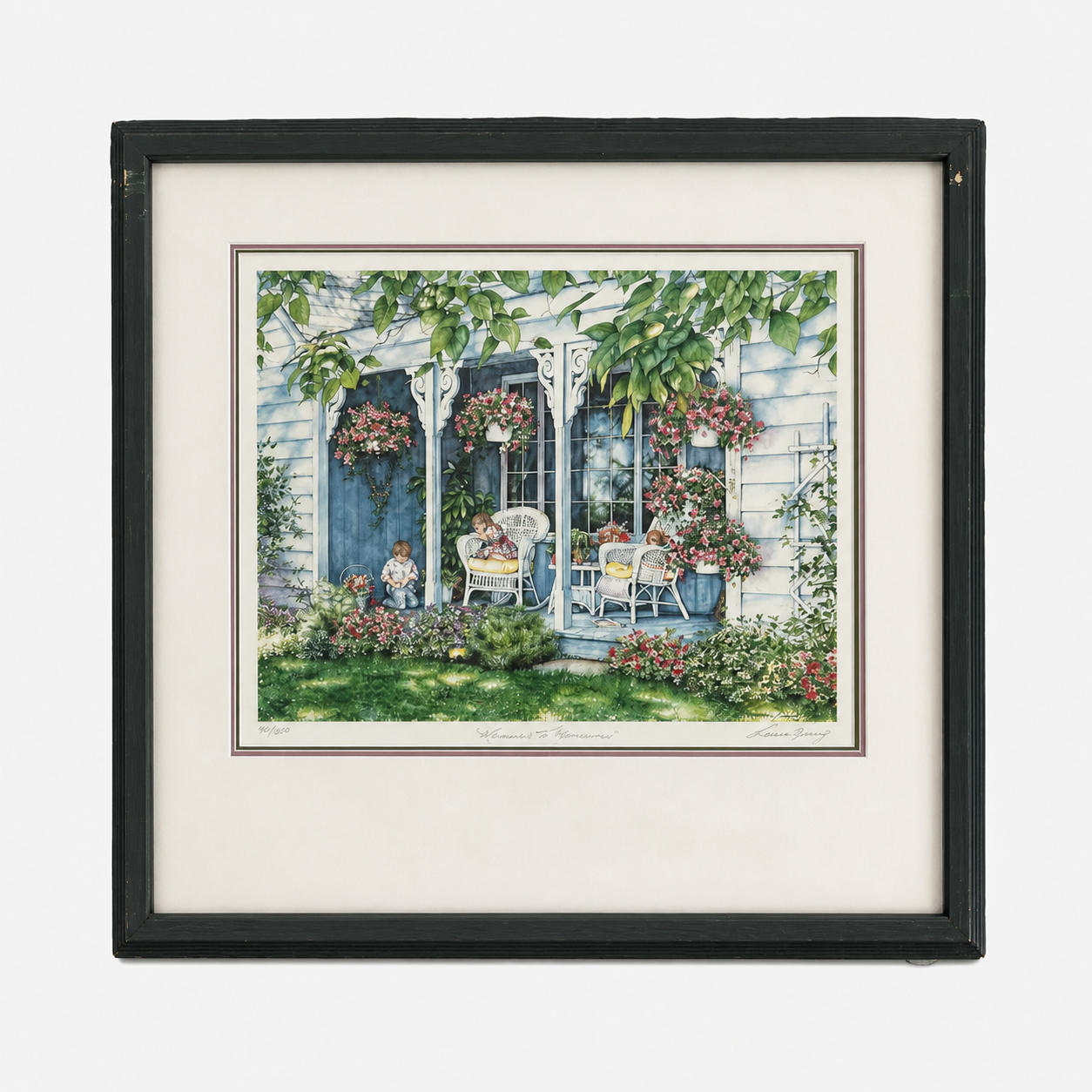 MOMENTS TO REMEMBER by LAURA BERRY ‘92 LIMITED EDITION PRINT; SIGNED, TITLED AND NUMBERED 401/750 WI