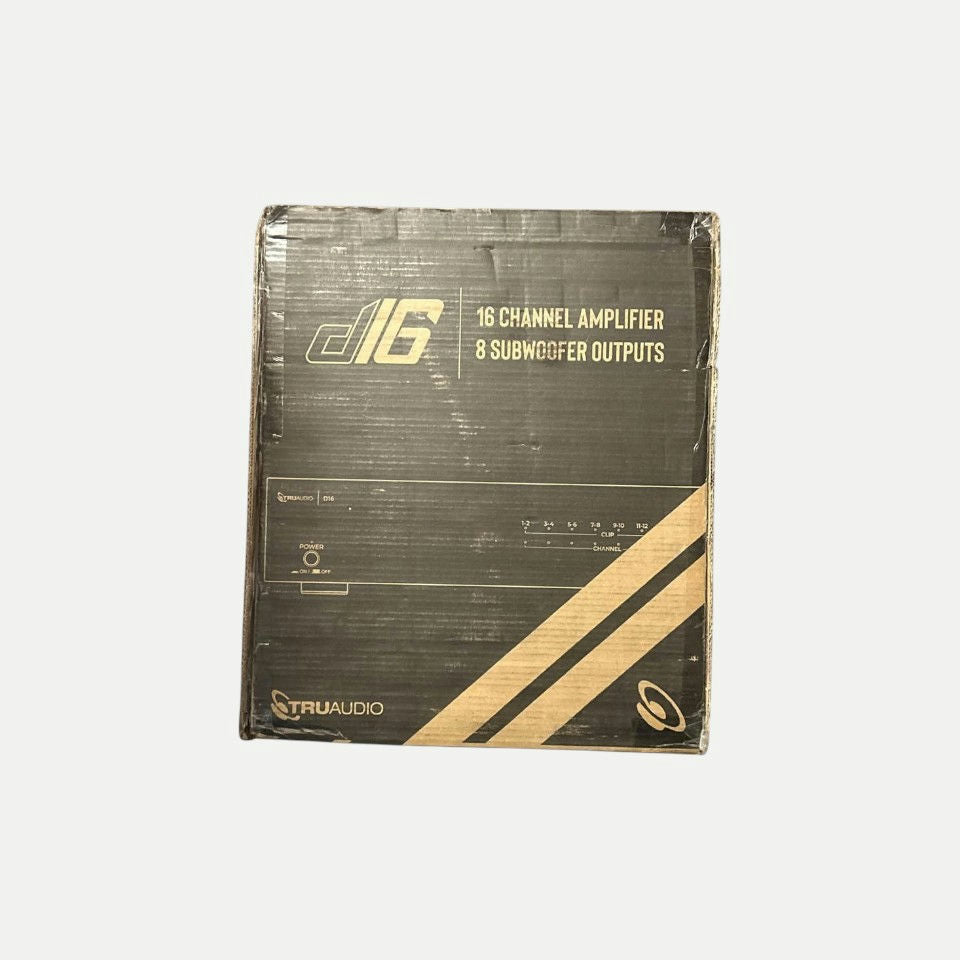 TruAudio D16 Channel Amplifier, 8 Subwoofer Outputs