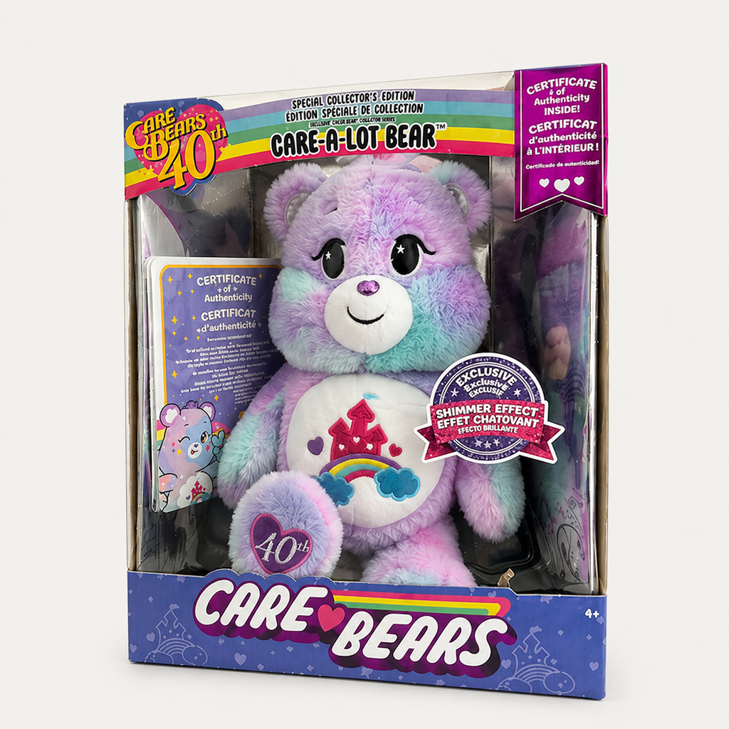 Care Bears A Lot Bear 40th Anniversary Plush Special Collector's Edition SHIMMER