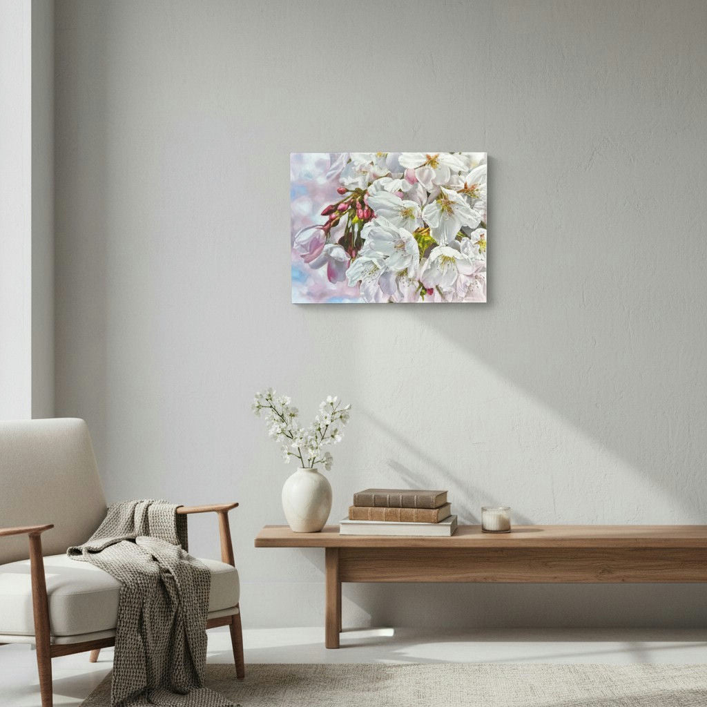 Brooke Cormier “April” Cherry Blossom Canvas Print 18x24