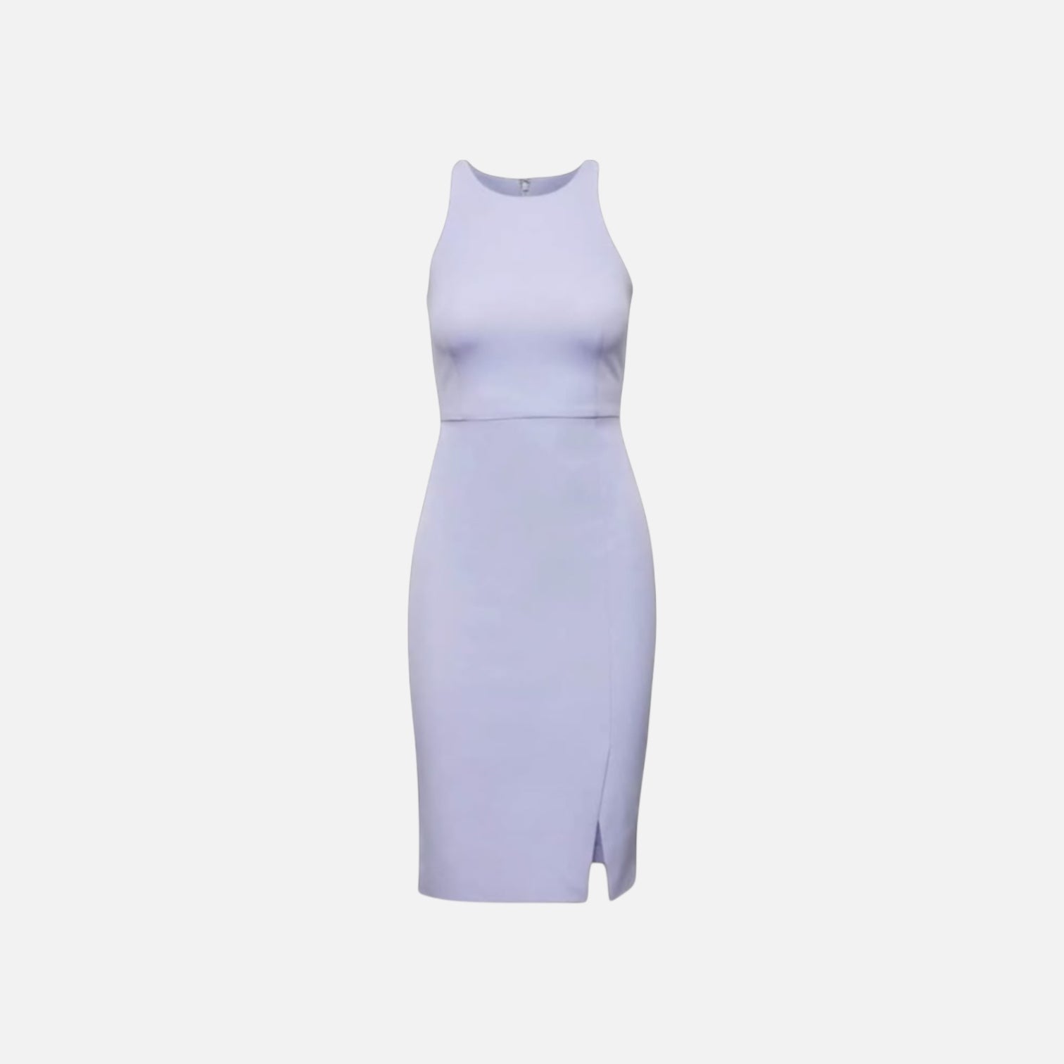 Banana Republic Bi-Stretch Racer-Neck Sheath Dress — Violet Ski, Size 10