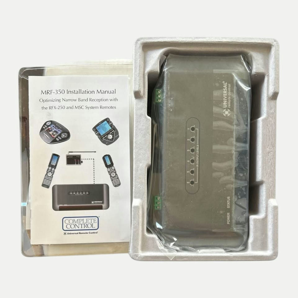 URC MRF-350 RF Base Station – Universal Remote Control RF to IR System for Home Theater