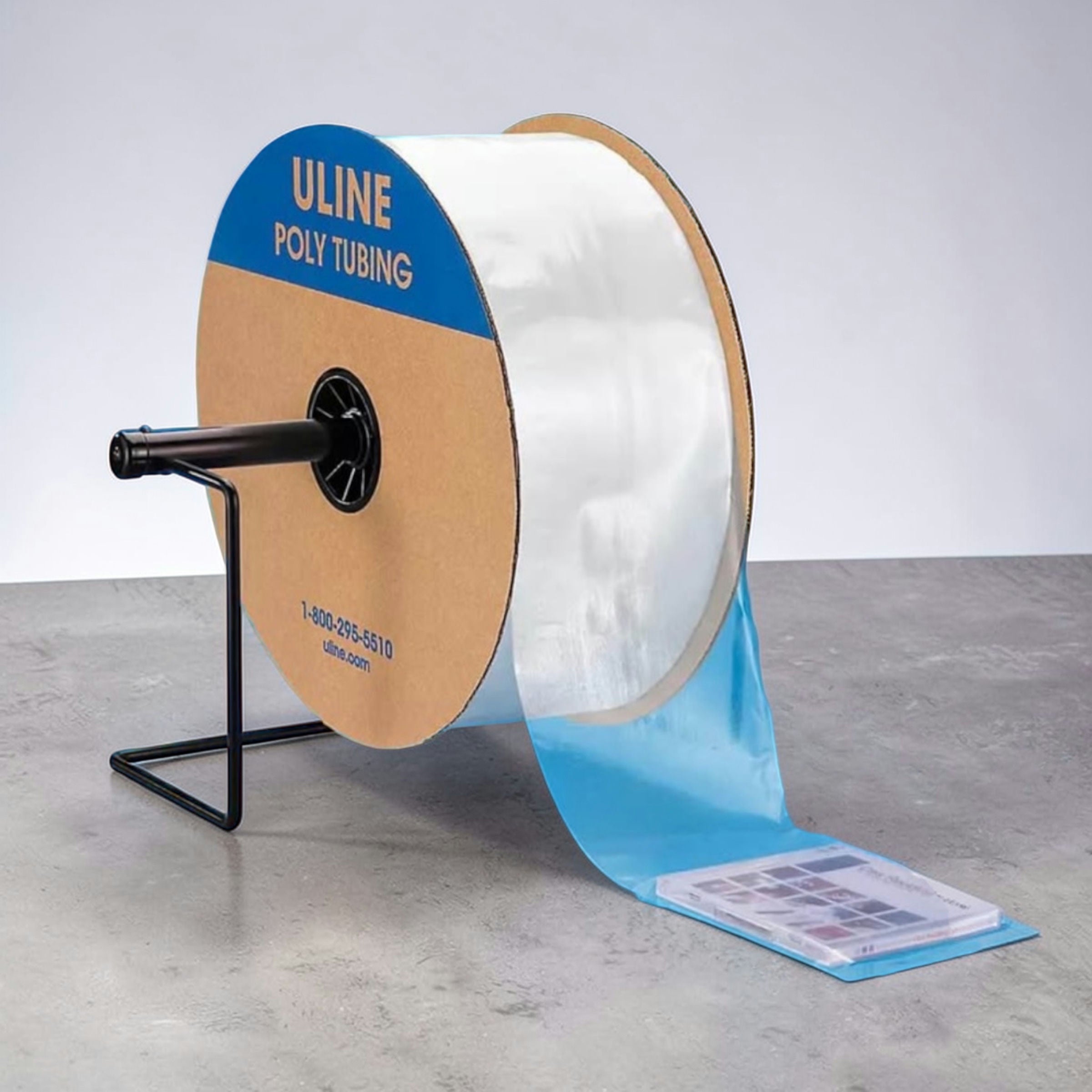 ULINE 2 Mil Poly Tubing Roll — 6" x 3,000'