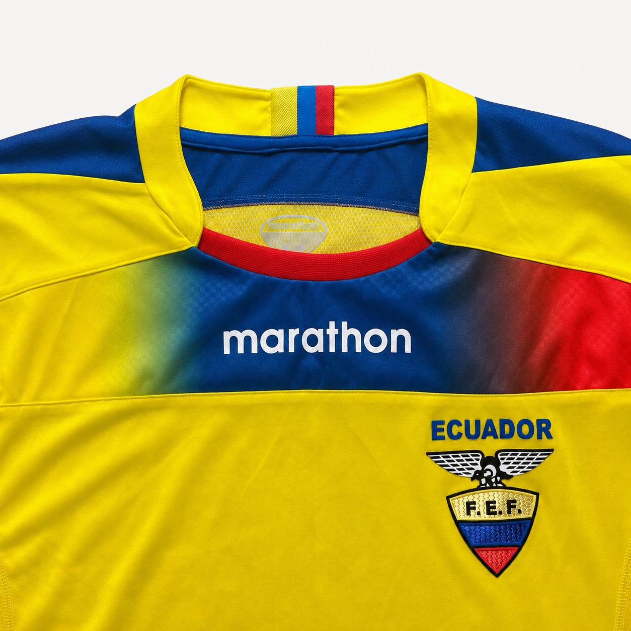 Ecuador Marathon Soccer Jersey Yellow National Team Size XL
