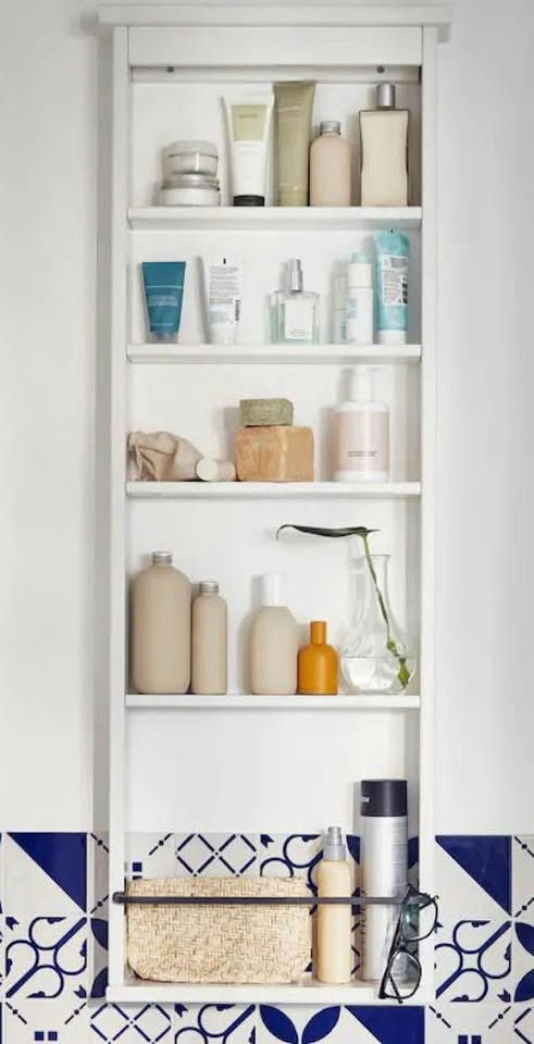 IKEA HEMNES — wall shelf, grey
