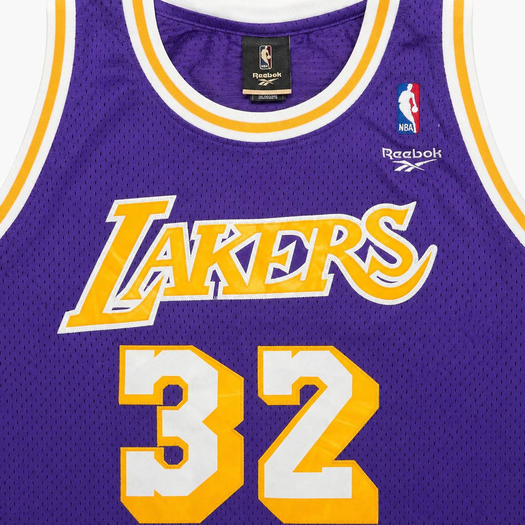 Reebok Hardwood Classics Los Angeles Lakers #32 Magic Johnson Jersey Size 2XL +2
