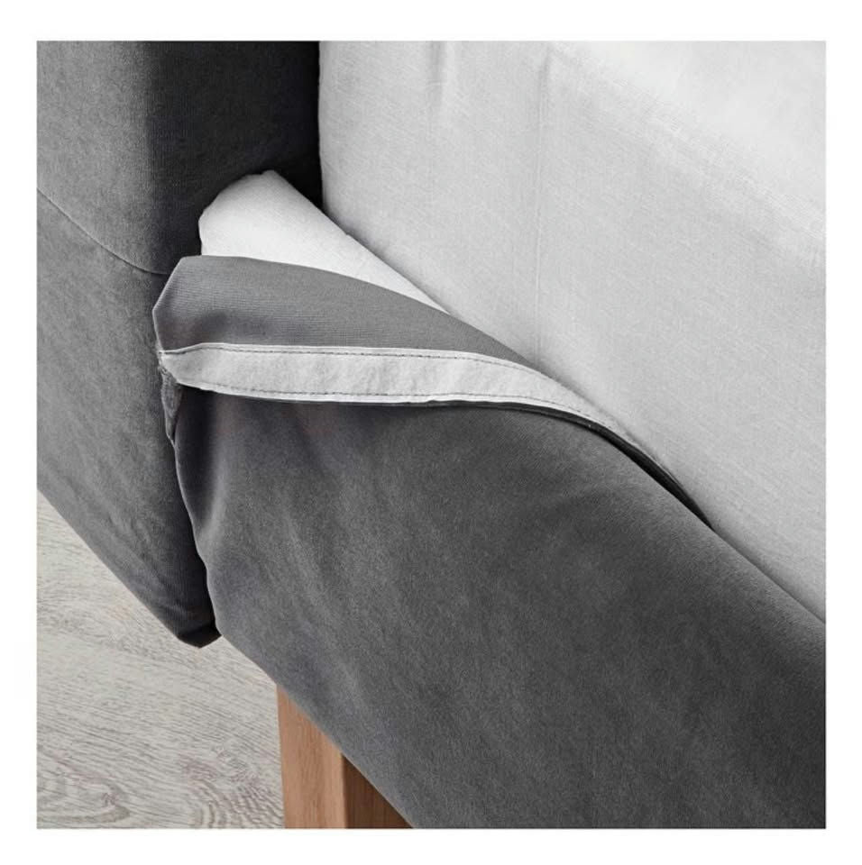 IKEA KVALFJORD — King upholstered bed frame