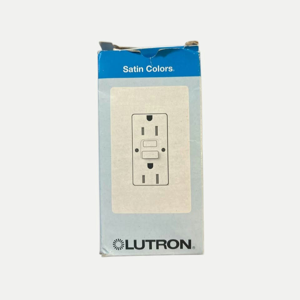 Lutron SCR-15-GFST-MS GFCI Receptacle 15A 125V, Mocha Stone