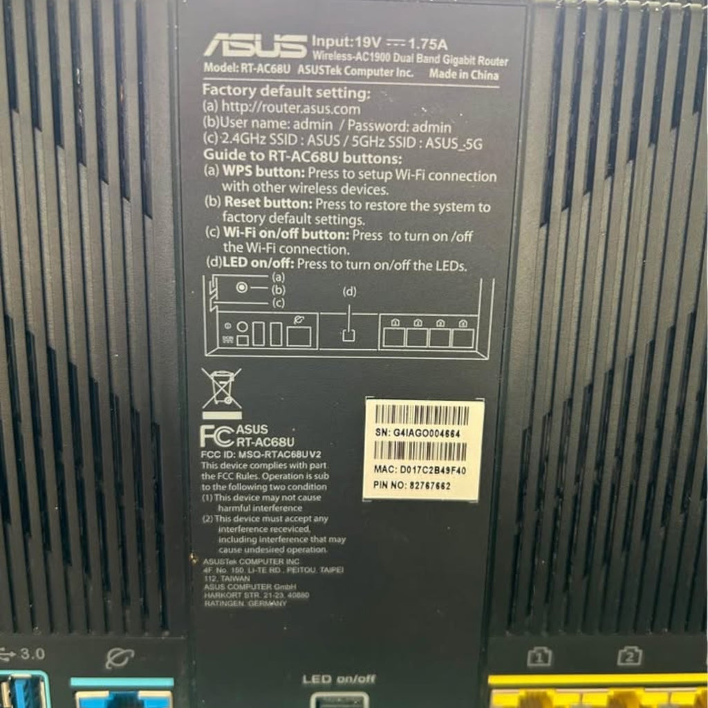 Asus RT-AC68U Wireless AC1900 Dual-Band Gigabit Router