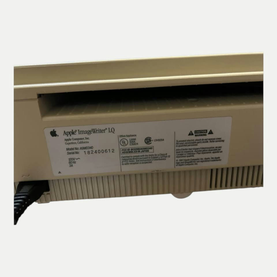 Apple ImageWriter LQ (A9M0340)