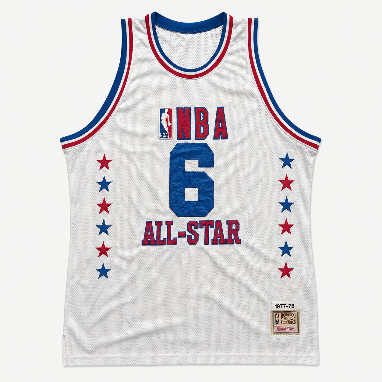 Mitchell & Ness Hardwood Classics NBA All-Star #6 Julius Erving 1977-78 Jersey Size 54