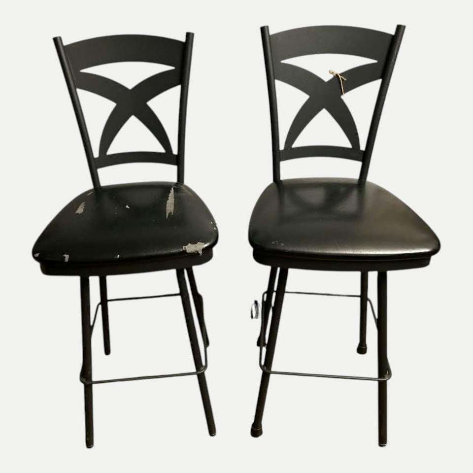 Amisco Swivel Counter Stools — Set of 4