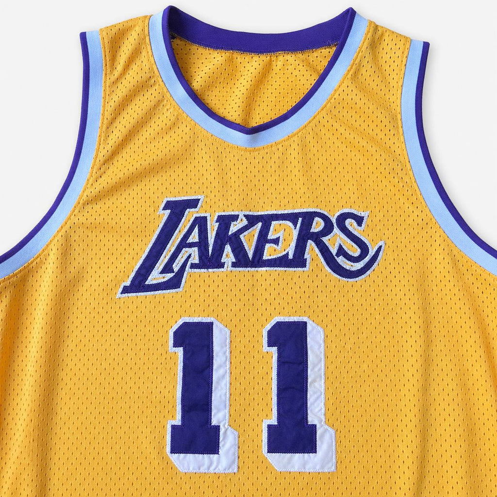 Mitchell & Ness Hardwood Classics Los Angeles Lakers #11 Karl Malone Jersey Size 54  