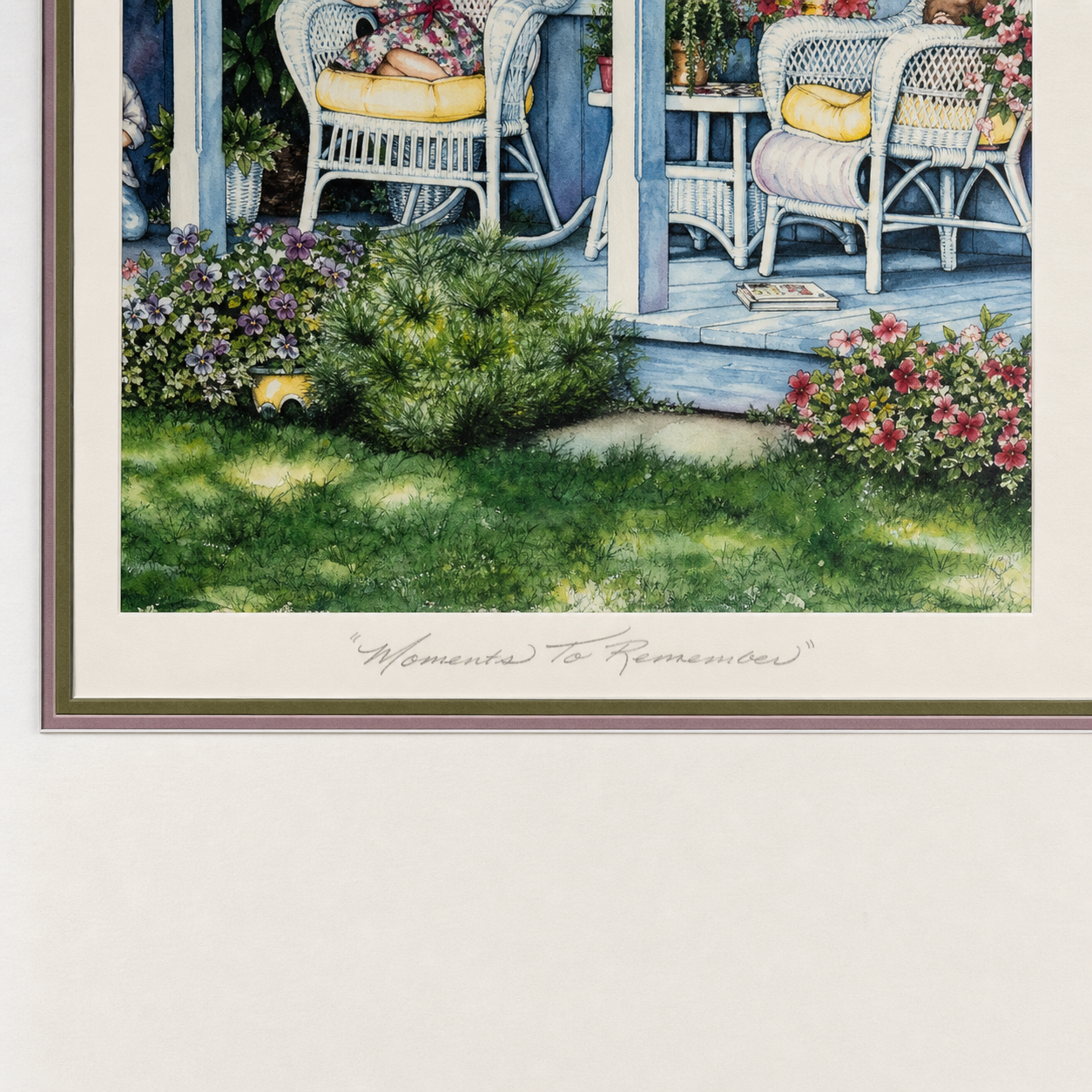 MOMENTS TO REMEMBER by LAURA BERRY ‘92 LIMITED EDITION PRINT; SIGNED, TITLED AND NUMBERED 401/750 WI