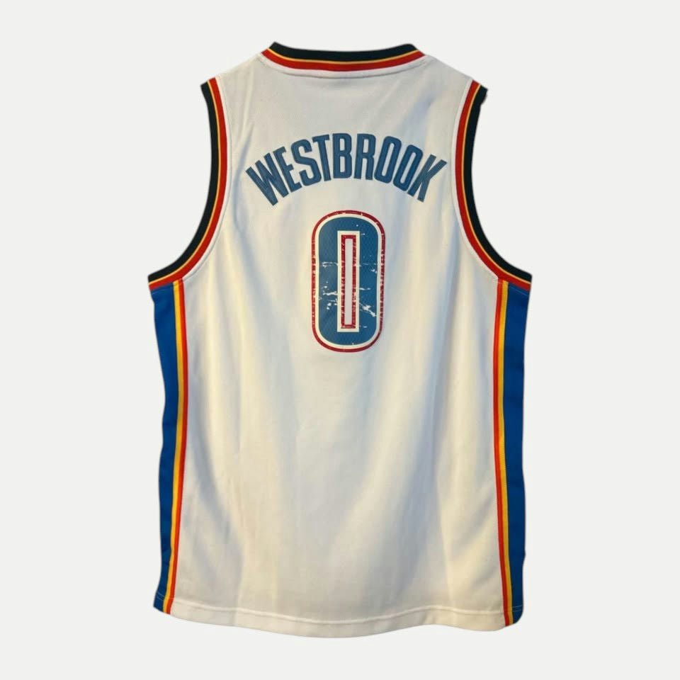 Vintage Adidas NBA Oklahoma City Thunder Russell Westbrook #0 Jersey Size M