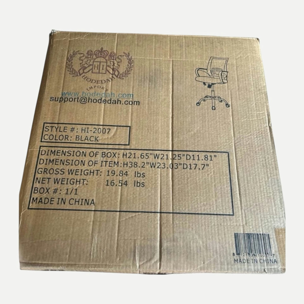Hodedah HI-2007 Office Chair – Black