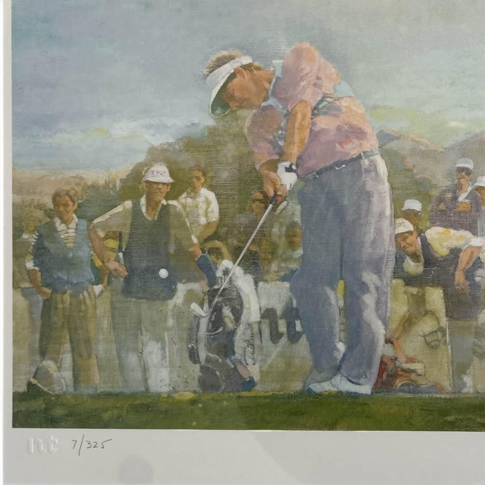 Framed Limited Edition Signed Golf Print – Walt Spitzmiller – Northern Telecom Open 1993 – Certificate