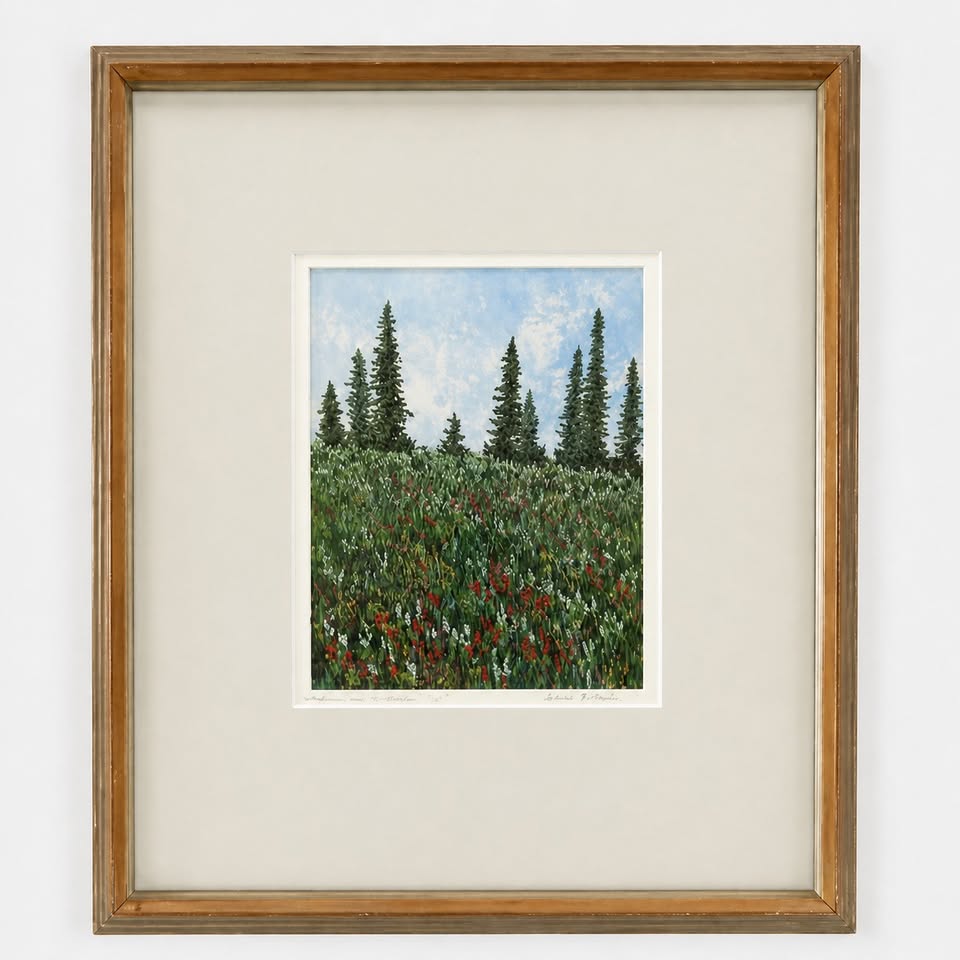 WILDFLOWERS NEAR THE MOUNTAIN TOP 8 SYLVIA NAYLOR FREE MOTION EMBROIDERY| Frame