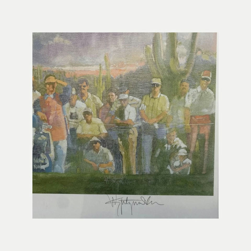 Framed Limited Edition Signed Golf Print – Walt Spitzmiller – Northern Telecom Open 1993 – Certificate