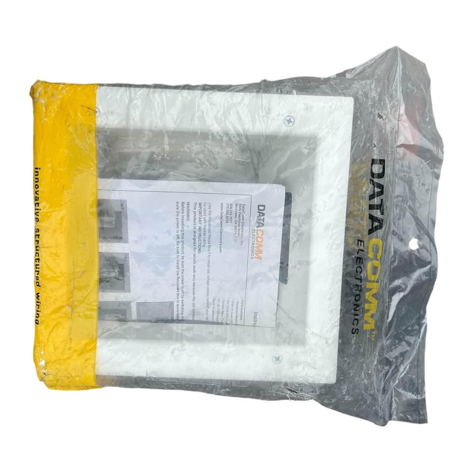 DataComm Recessed Media Box Heavy Duty Electronic Wall Wiring