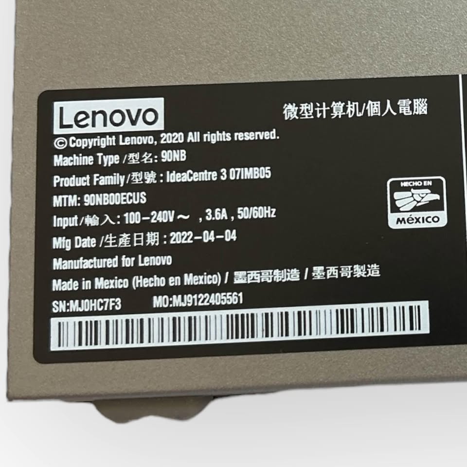 Lenovo IdeaCentre 3 07IMB05 Core™ i3