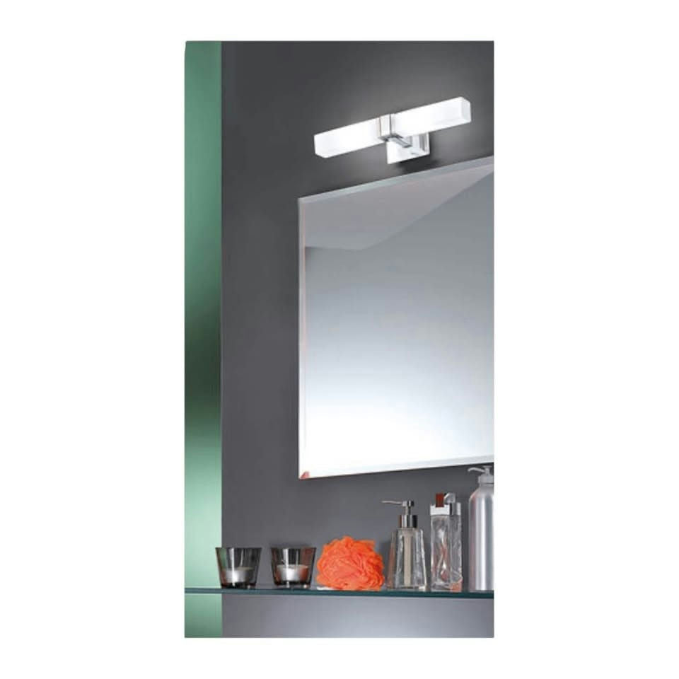 EGLO Palermo Bathroom Mirror Light – Modern Chrome Wall Fixture (IP44)