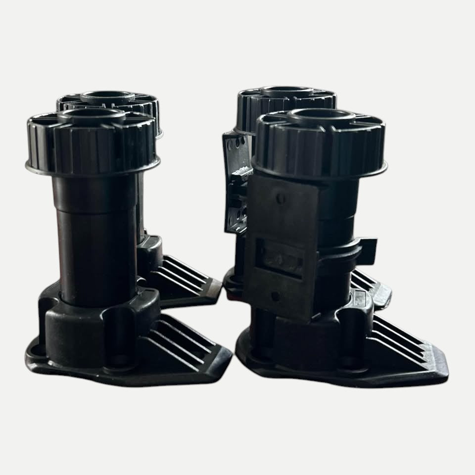 Berta Cabinet Leveler Legs-330 lb Capacity, Leg-Adjusts from 4"–5 1/10” 100-130 mm