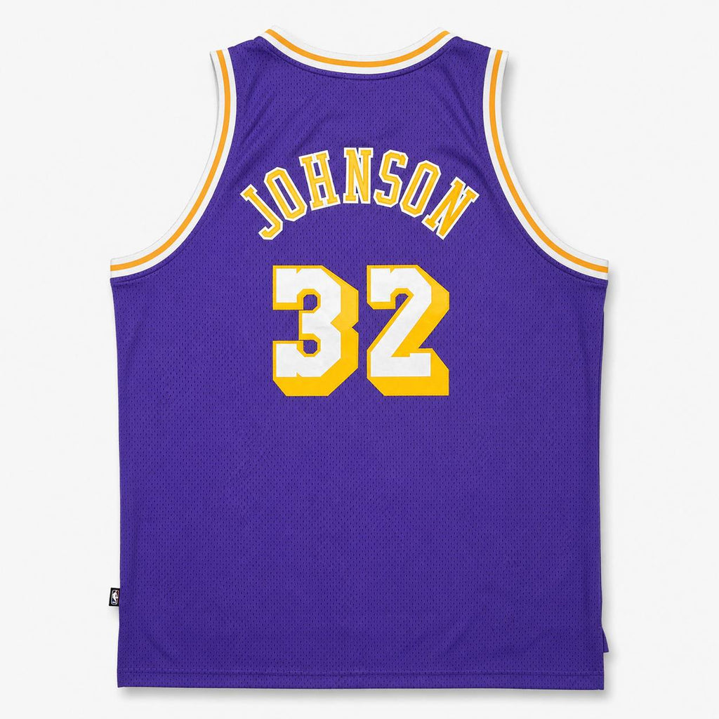 Reebok Hardwood Classics Los Angeles Lakers #32 Magic Johnson Jersey Size 2XL +2