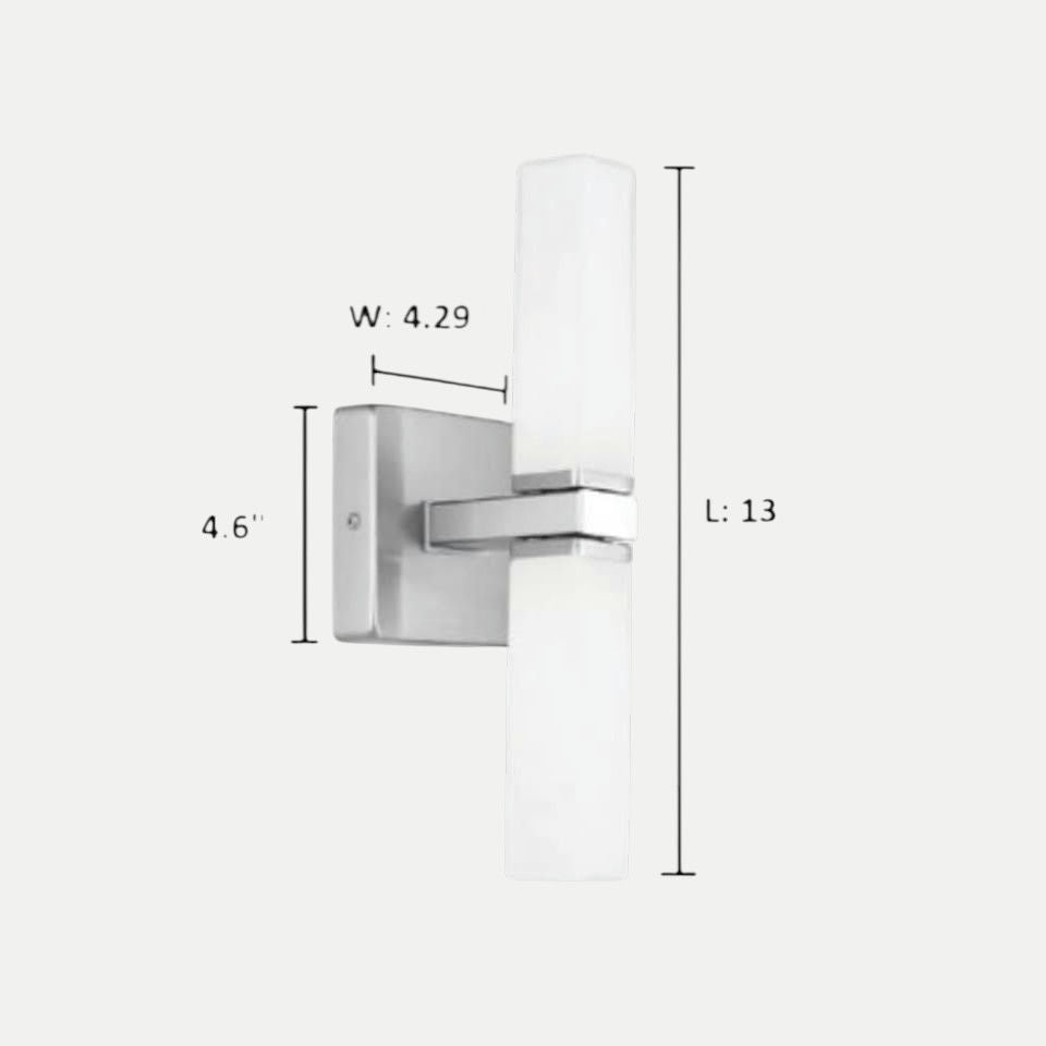 EGLO Palermo Bathroom Mirror Light – Modern Chrome Wall Fixture (IP44)