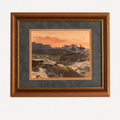 B.Herd Big Bend Sunset ED #15/500 Lithograph Art Print Hand Signed Framed COA