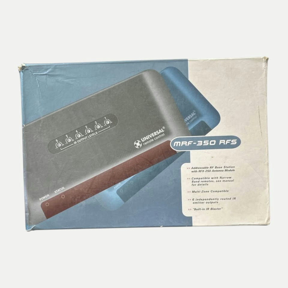 URC MRF-350 RF Base Station – Universal Remote Control RF to IR System for Home Theater