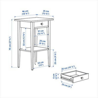 IKEA HEMNES Nightstand – New in Box