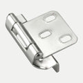 Onward 994NV Hinge, 1/4 in Overlay, Self Close, Polished Nickel