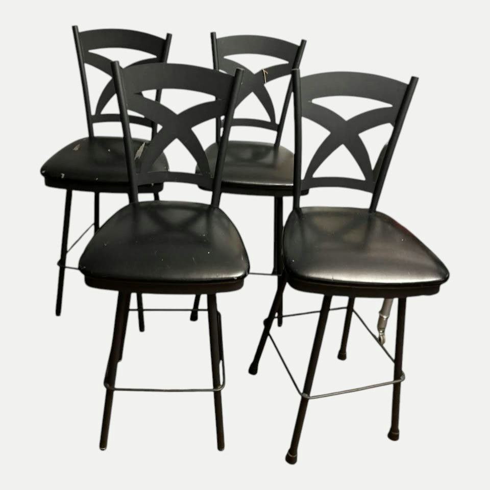 Amisco Swivel Counter Stools — Set of 4