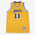 Mitchell & Ness Hardwood Classics Los Angeles Lakers #11 Karl Malone Jersey Size 54  